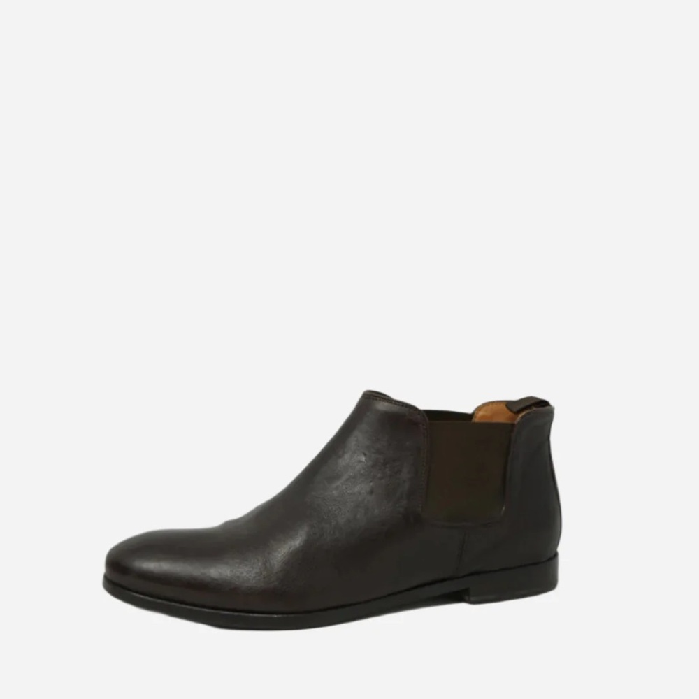 Heschung Brown Leather Ankle Boots